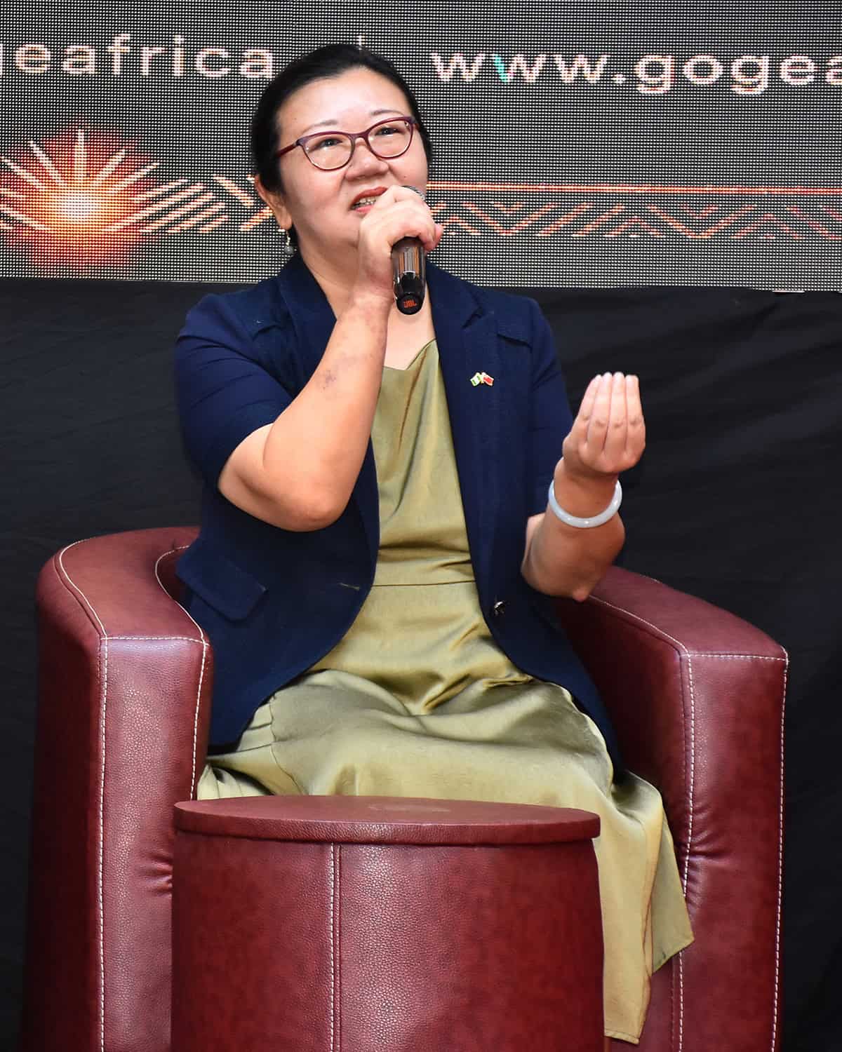 Close-up of a key diplomatic speaker
