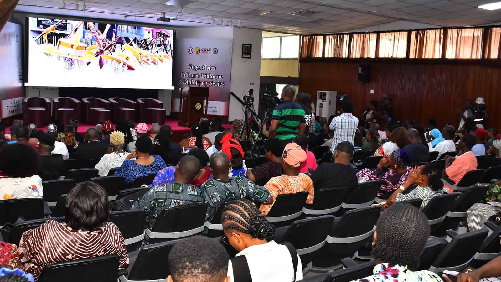 Audience watching attentively