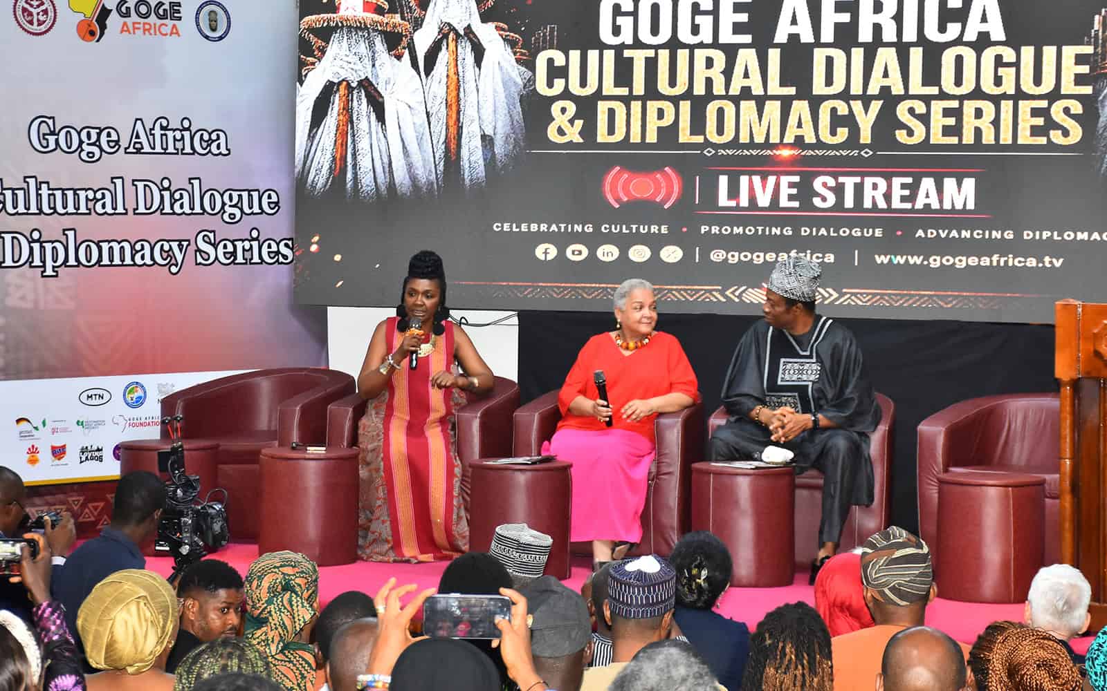 Amb. Isaac Moses and Amb. Nneka Isaac-Moses together on stage