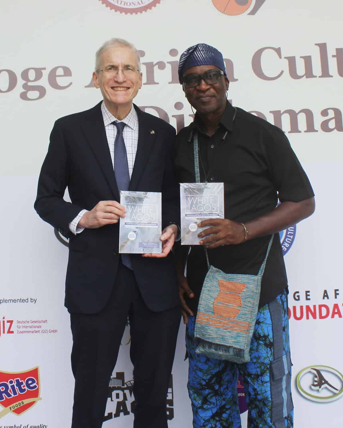 Diplomat receiving the book